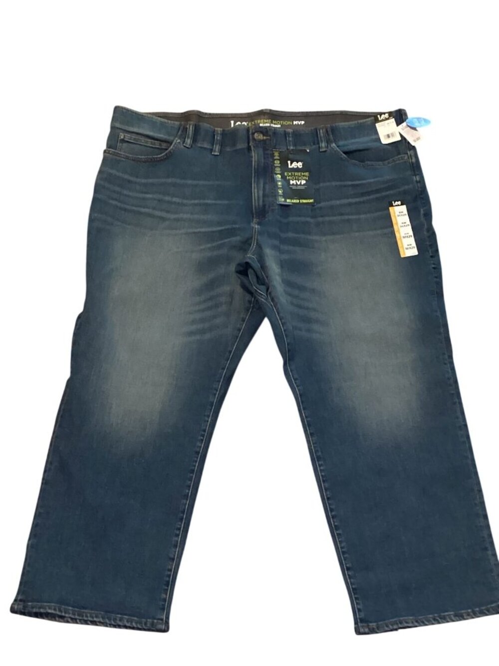 Lee Nelsons Men's MVP Motion Relaxed Straight Fit Denim Jeans Size 50X29 NWTs
